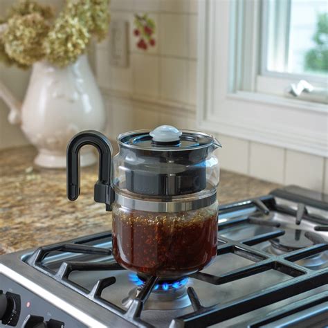 can you use a glass percolator on a gas stove